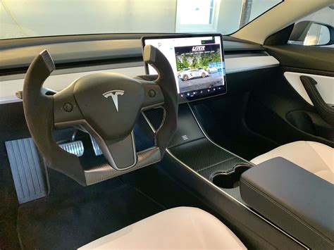 Diseño interior de un Tesla Model 3