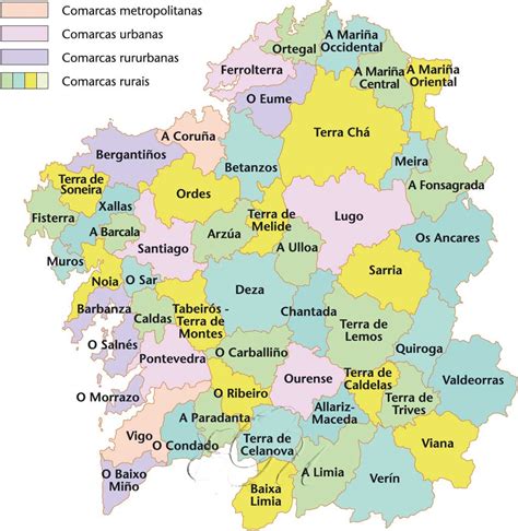 Mapa de Galicia destacando la ubicación de Cee