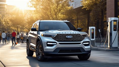 Ford Explorer Eléctrico en un entorno urbano moderno