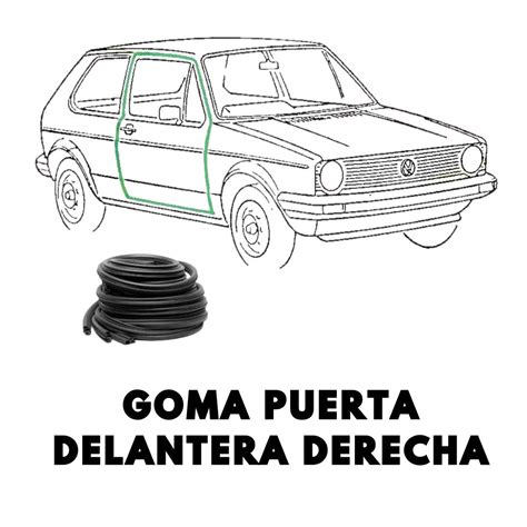 Volkswagen Golf Mk2 con juntas de goma nuevas