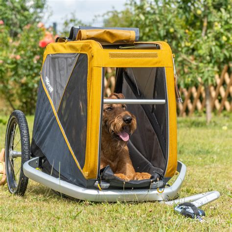 Croozer Dog Peppa with a dog inside