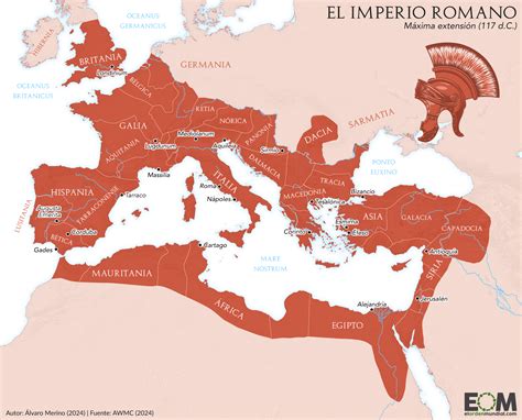 Mapa del Imperio Romano con sus calzadas