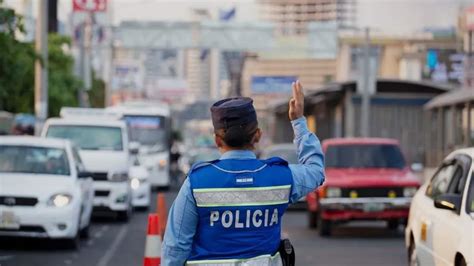 Operativo de tránsito en Honduras