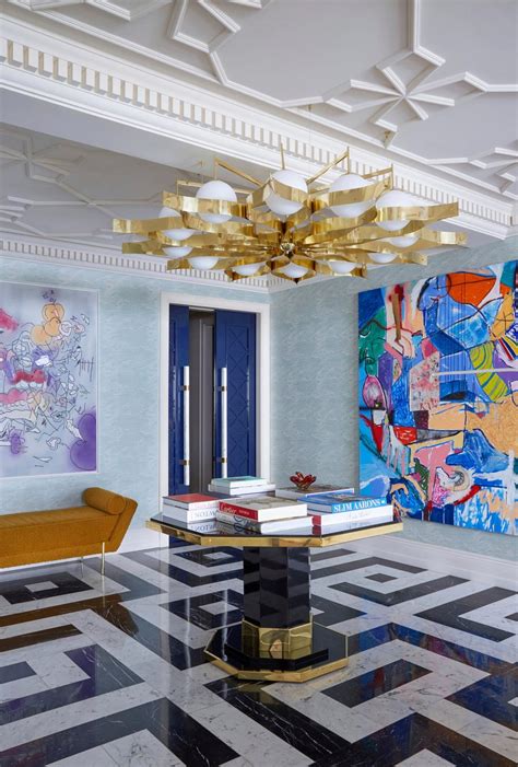 Hall de entrada diseñado por Jean Porsche en Madrid