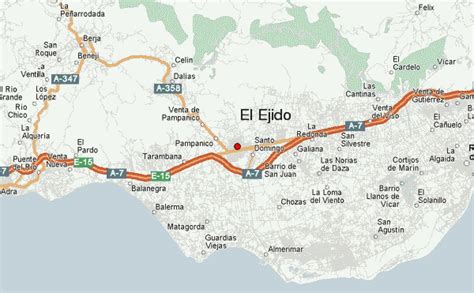 mapa de El Ejido con la ubicación de la sucursal de Carglass