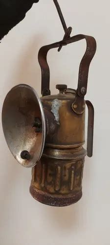 Lámpara de carburo minera antigua