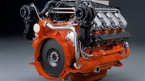 Imagen de un motor diésel moderno con bomba inyectora visible