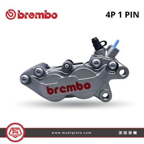 Brembo 4 piston caliper detail