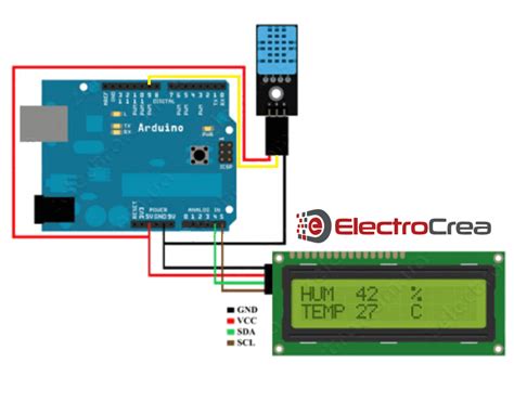 Esquema de un retrovisor eléctrico con sensor de temperatura y calefacción