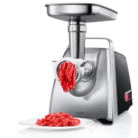 Picadora de carne Bosch en uso