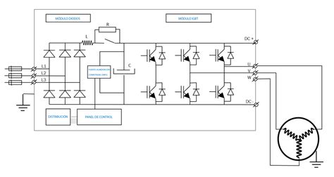 Diagrama de un sistema de presurización con variador de frecuencia